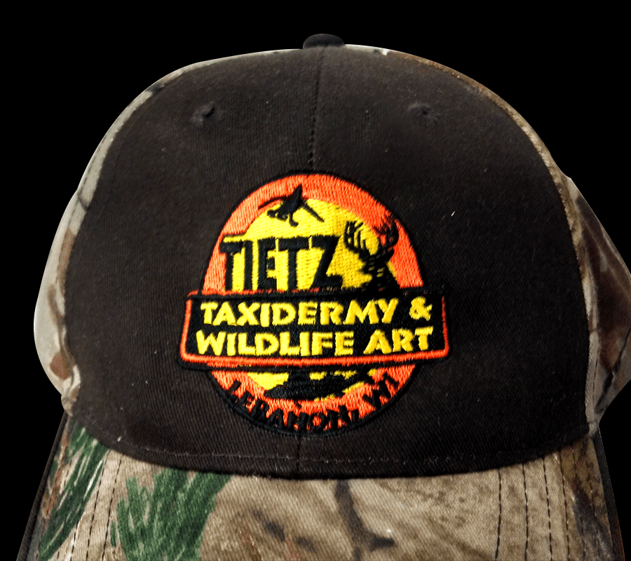 embroidery tietz taxidermy hat